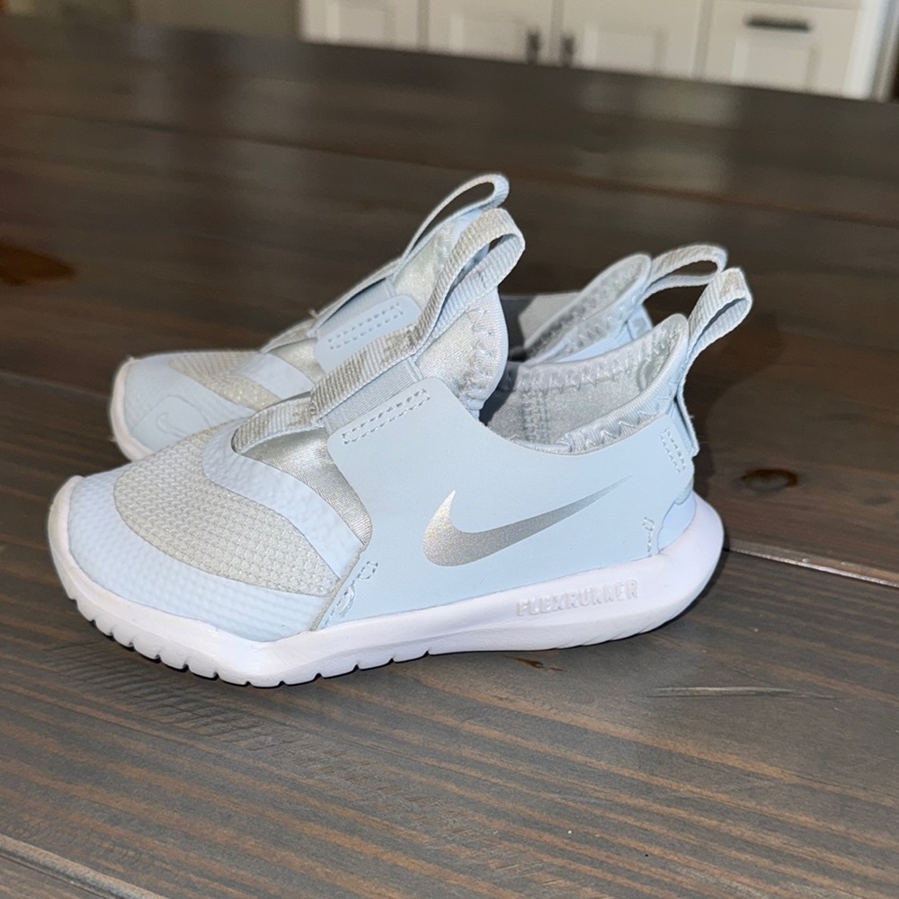 Nike Kids Light Blue Slip-On Shoes